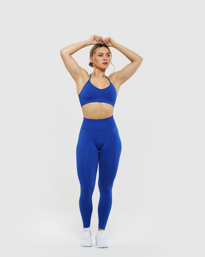 Topshop active sports leggings in blue | ASOS